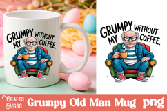 Grumpy Father&#039;s Day Bundle Mug Old Man design png Product Image 10