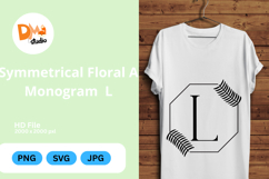 Symmetrical Floral Monogram Product Image 1