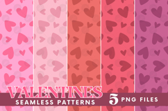St Valentine&#039;s Day Hearts Cupid Love Seamless Pattern Bundle Product Image 1