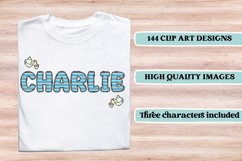 Alice in Wonderland Digital Papers, Alice doodle letters Product Image 7