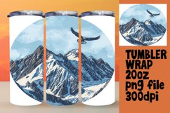 Landscape Sublimation Design Tumbler Wrap 20oz Product Image 1