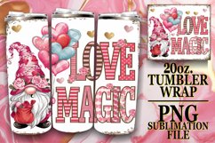 Vibrant spirit 20oz tumbler wrap, Valenines Product Image 1