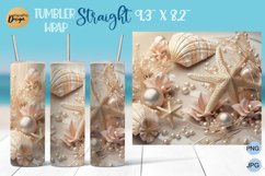 20 oz Skinny Tumbler sublimation designs | Sea Pearls Product Image 3
