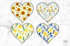 Valentine&#039;s Day Floral Heart Sublimation, Floral Heart PNG Product Image 3