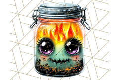 Halloween Monster Clipart PNG, Monsters in Jars, Spooky Png Product Image 4