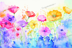 Spring watercolor background Product Image 1