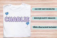 Valentine Alphabet Clip Art, valentines day letters doodle Product Image 6