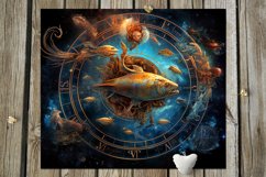 Zodiac signs | 12 Magic Skinny tumbler Sublimation designs Product Image 12
