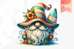 Summer Gnome Sublimation - Clipart PNG Design Product Image 1