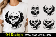 Cute Heart Owl SVG PNG Product Image 1