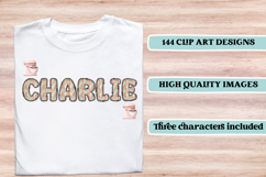 Kitchen Alphabet png clipart, Sugar and spice letters doodle Product Image 6