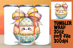 SLEEK 20oz Sublimation Tumbler Template , Easter Egg Product Image 1