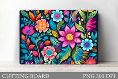 Flowers Cutting Board. Flowers Kitchen Cutting Board Product Image 1