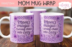 Mother's day mug sublimation PNG, Mom's magic mug png Product Image 2