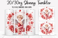 Valentine&#039;s Day Skinny Tumbler - Sublimation Tumbler Design Product Image 1