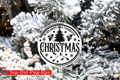 Christmas Round sign Svg holiday quotes Svg design Christmas Product Image 2