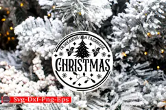 Christmas Round sign Svg holiday quotes Svg design Christmas Product Image 2