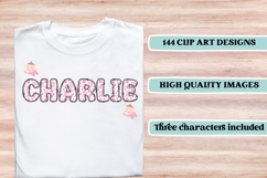 Baby Girl Alphabet, baby girl letters doodle, baby clipart Product Image 6