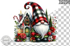 Christmas Gnome Sublimation - Clipart PNG Design Product Image 1