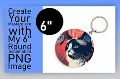 Cute Cat Sublimation: Circle &amp; Coaster Mix Product Image 1