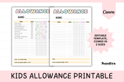 Editable Kids Allowance Canva Template Product Image 1