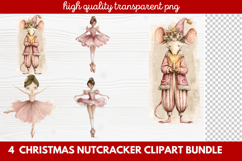 4 Christmas Nutcracker Clipart | Festive Holiday Nutcracker Product Image 1