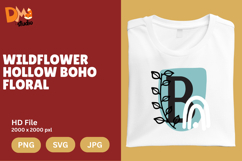 Wildflower Hollow Boho Floral Monogram Product Image 1