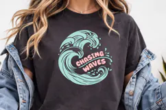 Chasing Waves SVG | Ocean PNG Product Image 4