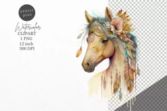 Boho clipart, Horse clipart, Animals clipart Product Image 1