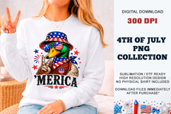 'Merica Duck PNG | Patriotic Mallard Sublimation DTF Product Image 1