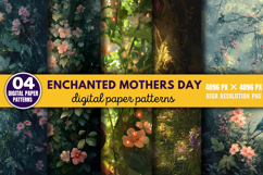 Enchanted Mothers Day Digital Paper Bundle PNG Product Image 13