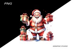 Funny Santa Claus Clipart, Christmas Clipart Product Image 1