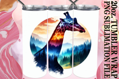 Radiant spirits 20oz tumbler wrap, Animals Art Product Image 1