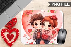 Valentine&#039;s Day Photo Sublimation Mouse Pad PNG Design Product Image 1
