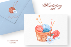 Knitting watercolor set. Crochet. Materials and tools. Product Image 12