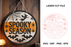 Spooky Season Sign SVG | Halloween Laser Cut File Product Image 1