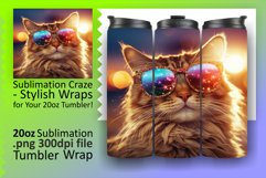 Kitty Wonderland Tumbler: Sublimation Extravaganza Product Image 1