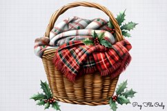 Christmas Baskets Clipart PNG Product Image 1