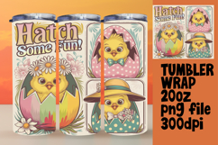 RADIANT 20oz Tumbler PNG Design , Cute Easter Product Image 1