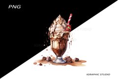 Milkshake Clipart, Food Clipart Product Image 1