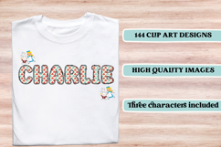 Alice in Wonderland Digital Papers, Alice doodle letters Product Image 7