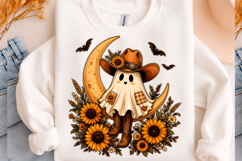 Western Sunflower Ghost T-shirt Png Product Image 1