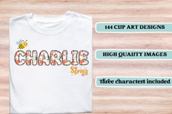 Spring Fling Alphabet png, letters doodle, spring clipart Product Image 6