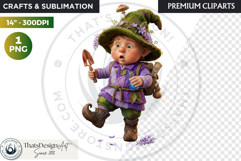 Spring Blossom Gnomes Cliparts Fantasy graphics scrapbooking Product Image 1