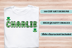 St patrick alphabet png clipart, st patrick letters doodle Product Image 6