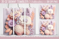 Tumbler Wraps 3D Paper Flowers Bundle - 12 Designs Product Image 13