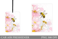 Bee Car Air Freshener. Flowers Car Air Freshener Product Image 1