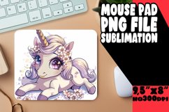 Holiday Unicorn Fantasy Mouse Pad Product Image 1