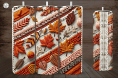 4 Knited Fall Seamless Tumbler Wrap 20 oz Product Image 3