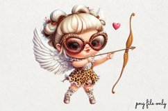 Lazy Pink Leopard girl for Clipart PNG Product Image 1